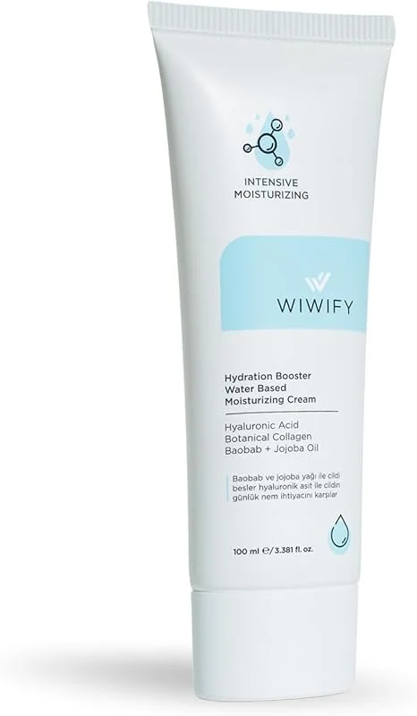 WIWIFY Su Bazlı Yoğun Nemlendirici Krem 100 ml Hydration Booster Daily Moisturizing Cream 24 Saat Etkili — Cilt bakımı