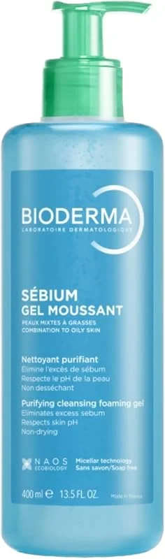Bioderma Sebium Foaming Gel 400 ml. — Cilt bakımı