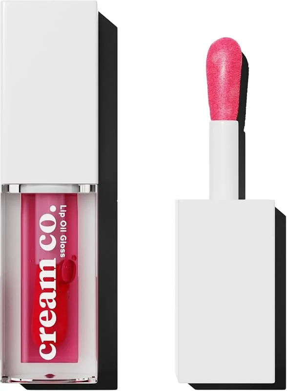 Cream Co. Dudak Parlatıcısı Nemlendirici Besleyici Lip Oil Gloss, Dudak Yağı, Ahududu Aromalı, E Vitamini — Makyaj