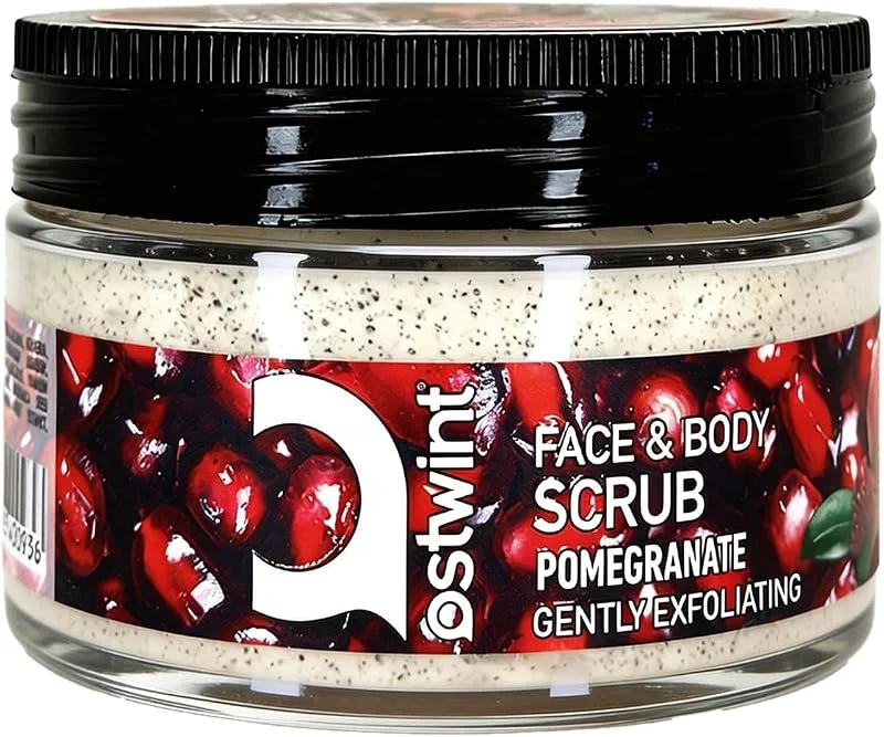 Ostwint Yüz ve Vücut Peeling Scrub Nar 300 ml, Cilt Temizleyici, Pürüssüzleştirici, Dolaşımı Hızlandırıcı — Cilt bakımı