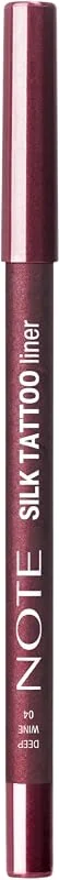 Note Cosmetics Silk Tattoo Liner Suya Dayanıklı İpeksi Jel Göz Kalemi - 04 Deep Wine — Makyaj
