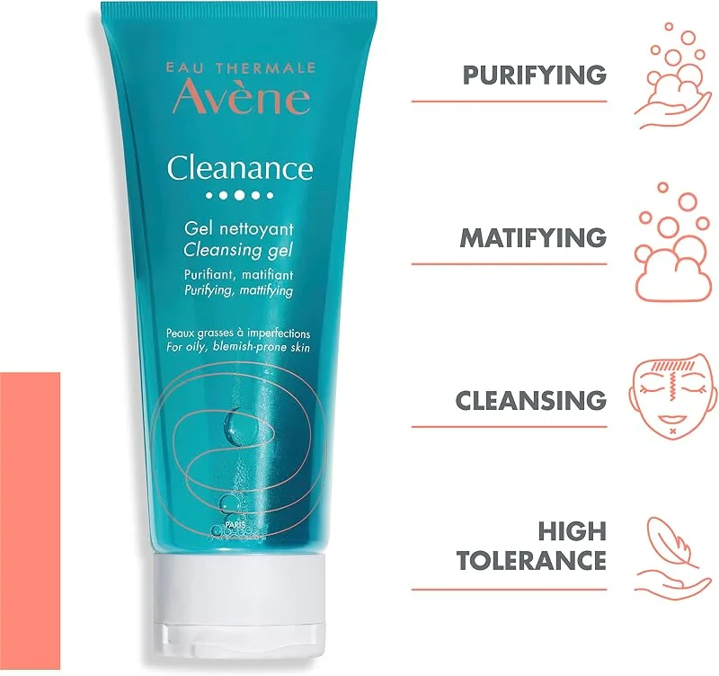 EAU THERMALE AVENE Cleanance Yağlı Ve Akneye Eğilimli Ciltler İçin Matlaştırıcı Yüz Temizleme Jeli 200 ML — Cilt bakımı