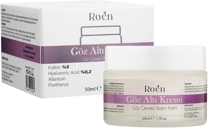 Göz Altı Morluk Kremi Kafein%5 Hyaluronic Acid%0, 2 Koyu Halka, Şişlik ve Bakım Kremi 50ml — Cilt bakımı