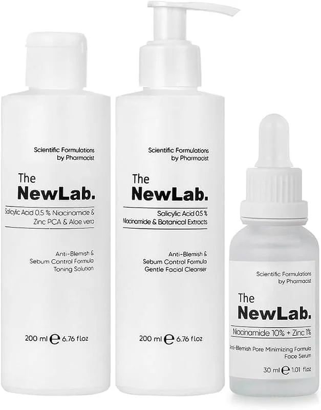 the newlab. Sivilce ve Siyah Nokta Önleyici Gözenek Sıkılaştırıcı Bakım Seti — Cilt bakımı
