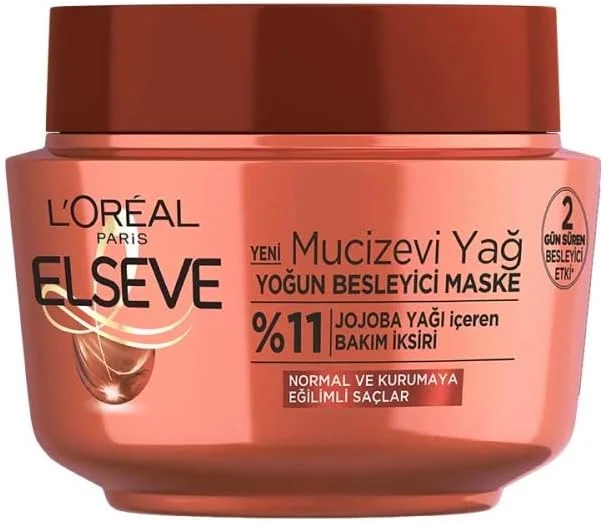 L'Oréal Paris Elseve Mucizevi Yağ Besleyici Maske (300 ml) — Saç bakımı