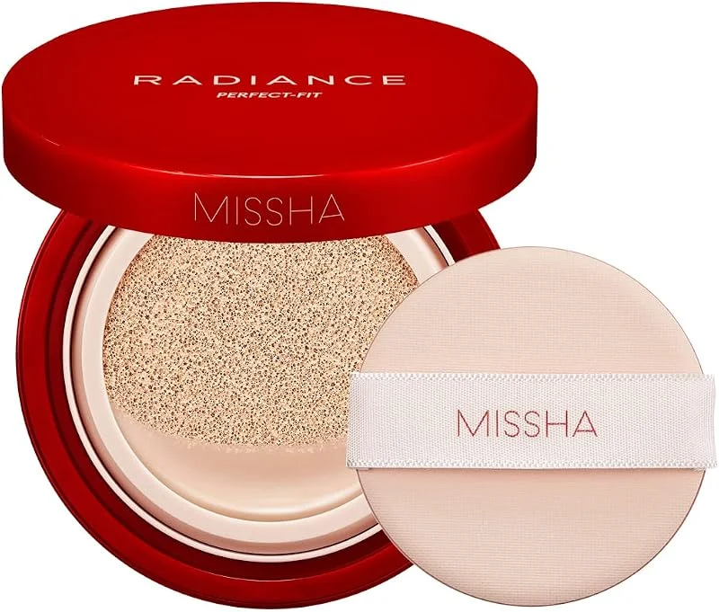 MISSHA 48 Saat Kalıcı Saten Fondöten 15ml SPF50+ Radiance Perfect Fit Cushion Foundation No.23 — Makyaj