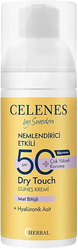 Celenes Herbal SPF 50+ Güneş Koruyucu Krem Dry Touch (50 ml) — Cilt bakımı