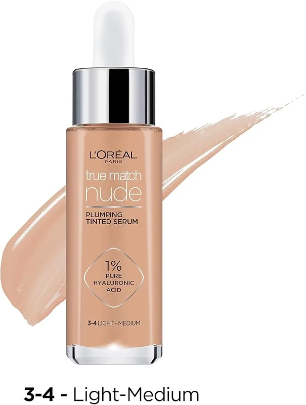 L'Oreal Paris True Match Nude Serum Fondöten 3-4 Light Medium, 30 ml — Makyaj