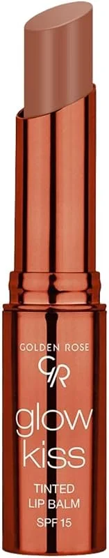 Golden Rose Glow Kiss Tinted Lip Balm No: 06 Choco Cake - Renkli Dudak Nemlendiricisi SPF15 — Makyaj