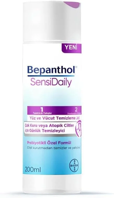 SensiDaily Yüz ve Vücut Temizleme Jeli 200ml - SensiWash Çok Kuru Atopik Ciltler, Günlük Vücut Bakım — Cilt bakımı