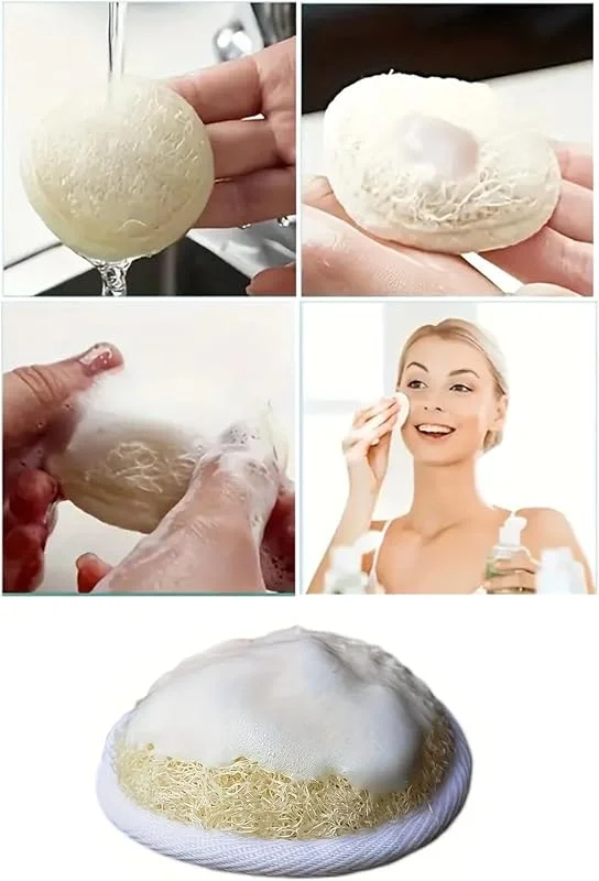 Yüz Kesesi Doğal Kabak Kese Lif Peeling Lifi — Cilt bakımı