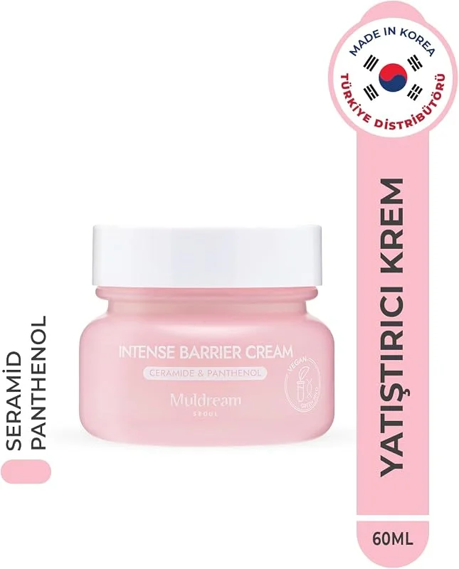 MULDREAM Hassas Ciltler İçin Cilt Bariyerini Güçlendirici Yatıştırıcı Kore Nemlendirici Krem 60g – Onarıcı & Yoğun Nem Bakımı — Cilt bakımı