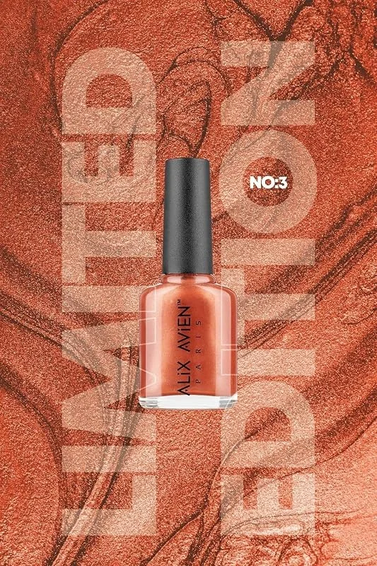ALIX AVIEN Limited Edition Sedefli Somon Oje-Yüksek Pigmentli Uzun Süreli Kalıcı Hızlı Kuruma-Nail Lacquer No:3 — Makyaj