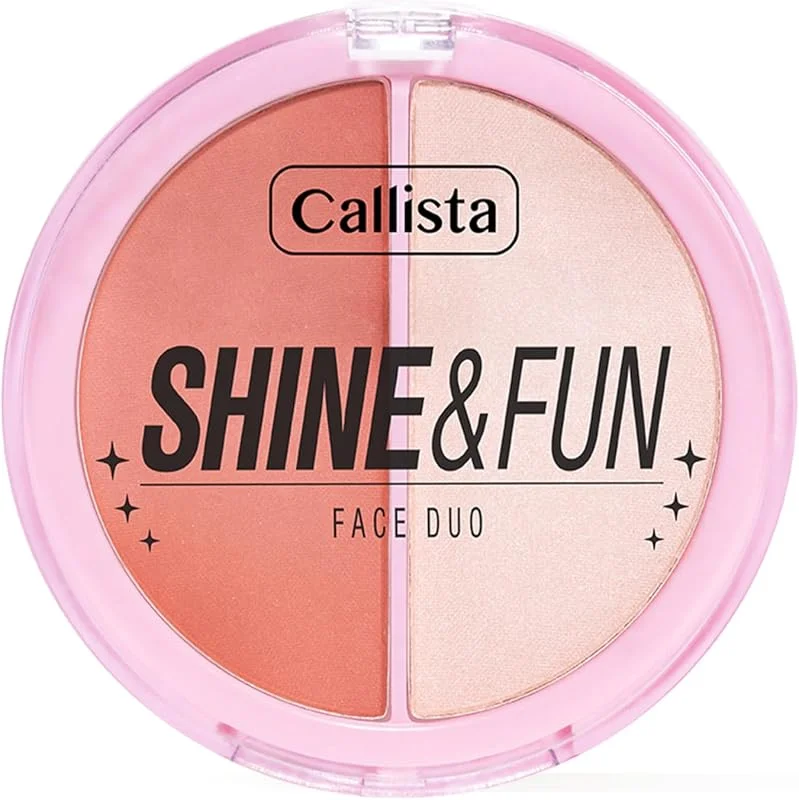 Callista Shine & Fun Face Duo 140 Good Company Allık & Aydınlatıcı Paleti — Makyaj