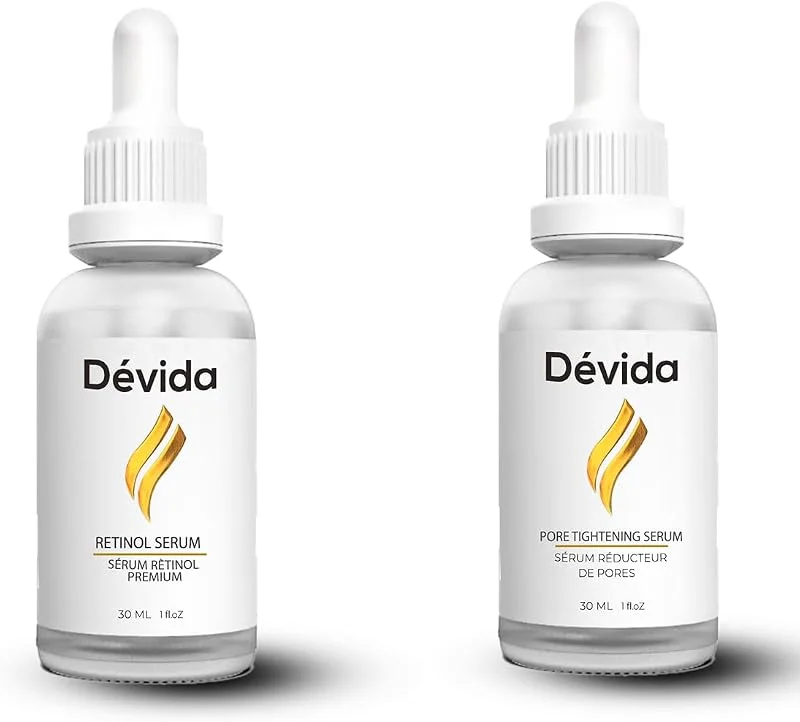 Retinol + Nemlendirici Serum 2 li Set Kırışıklık Alın Çizgisi Göz Çevresi — Cilt bakımı