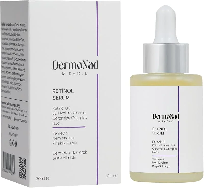 Retinol Serum Onarıcı 0.3 30 ml (NAD+ 8D Hyalüronik Asit, Ceramide Complex) — Cilt bakımı