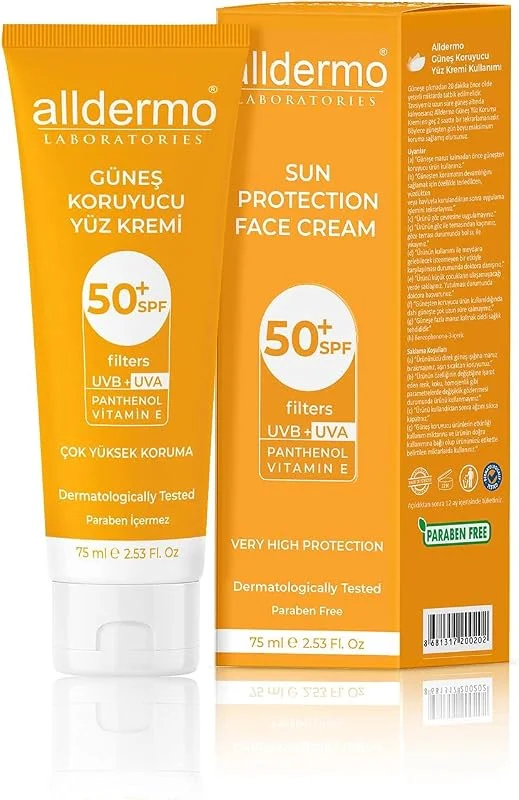 Panthenol Güneş Koruyucu Yüz Kremi SPF 50+ 75 ml — Cilt bakımı