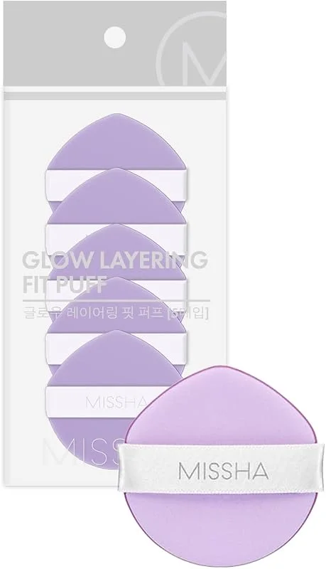 MISSHA Yüksek Kapatıcılık Sağlayan Yumuşak Makyaj Süngeri (5 adet) Glow Layering Fit Puff