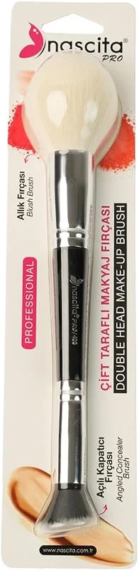 Nascita Allık ve Açılı Kapatıcı Fırçası (Çift Taraflı) - 496 — Makyaj