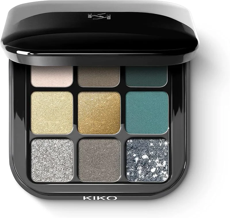Kiko Milano Kiko Göz Farı Paleti - New Glamour Multi Finish Eyeshadow Palette 06 Green Vibes — Makyaj