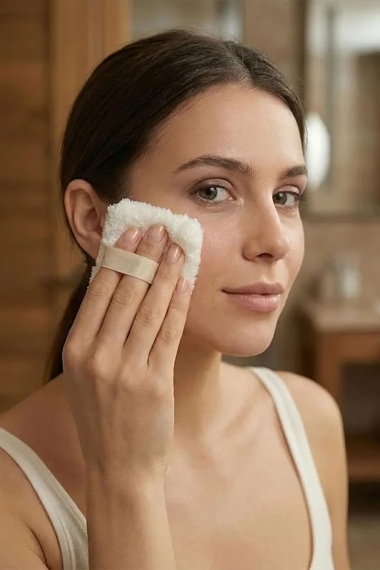 Welsoft Yıkanabilir Makyaj Temizleme Pedi 2’li Set - Yumuşak Yüz Temizleme ve Peeling Pedi 11x6 cm — Cilt bakımı