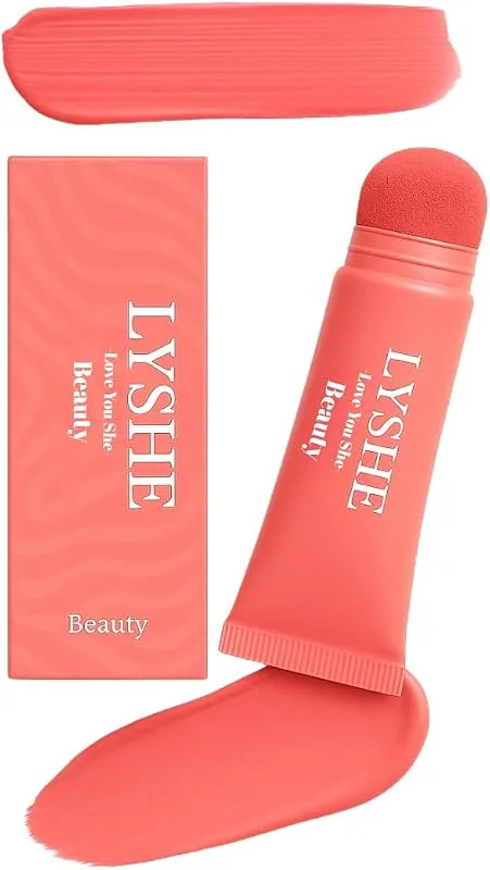 LYSHEE Likit Allık, Sünger Aplikatör, Big Size, Yoğun İpeksi Pigment (Temptation) — Makyaj