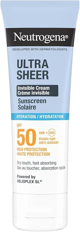 Neutrogena Ultra Sheer Hydrating Cream SPF50 Yüz Güneş Kremi 50 ml — Cilt bakımı