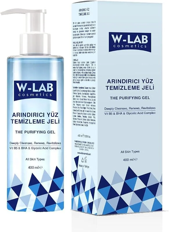W-Lab Kozmetik Arındırıcı Yüz Temizleme Jeli 400 ML — Cilt bakımı