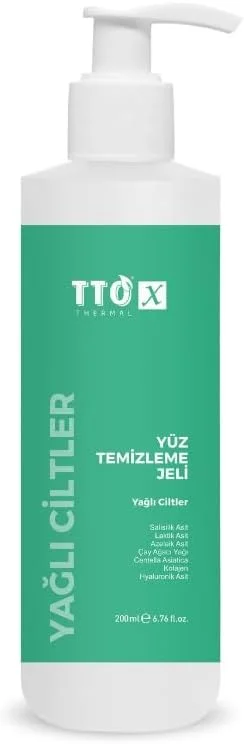 TTO X Yüz Temizleme Jeli – Yağlı Ciltler Için Derinlemesine & Gözenek Arındırıcı Formül 200 Ml — Cilt bakımı