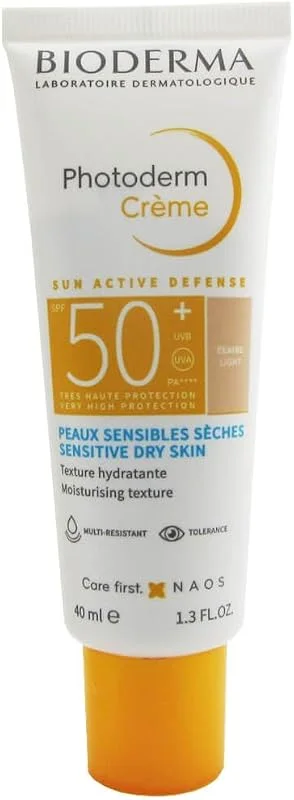 Bioderma Photoderm Cream Light SPF50+ Kuru Ciltler için Yüksek Korumalı Renkli Güneş Kremi 40 ml — Cilt bakımı