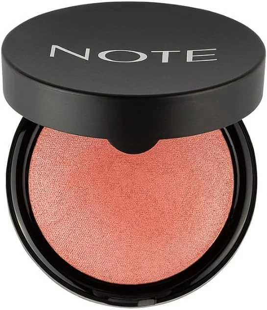 Note Cosmetics Baked Blusher 06 Hot Rose Işıltılı Fırınlanmış Toz Allık — Makyaj