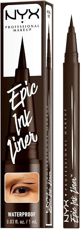 NYX Professional Makeup Epic Ink Liner, Dark Chocolate, Kahverengi Eyeliner — Makyaj