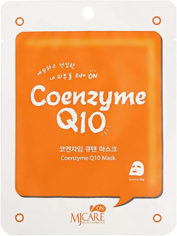 Mjcare On Coenzyme Mask - Koenzim Q10 İçeren Yüz Maskesi 10'lu — Cilt bakımı
