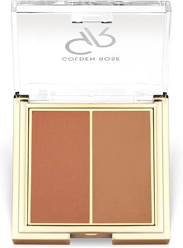 Golden Rose Iconic Blush Duo No: 03 Rosy Bronze - İkili Mat ve Saten Allık — Makyaj