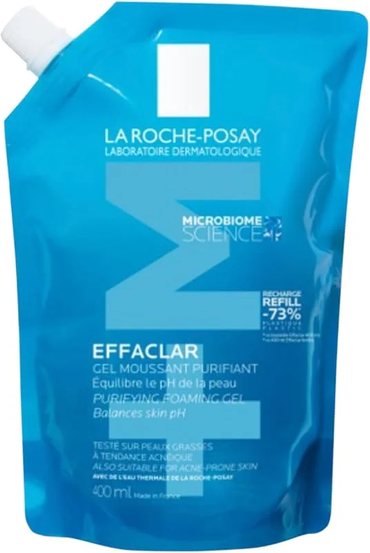 La Roche-Posay Effaclar Yağlı Ciltler için Temizleme Jeli 400ml - Refill — Cilt bakımı