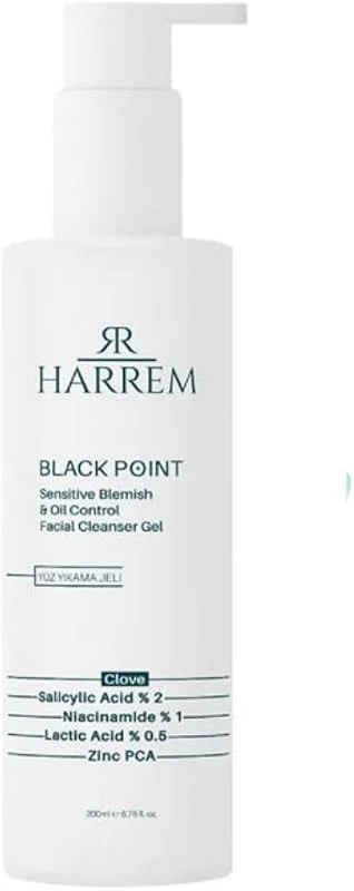 Akneli&Yağlı Cilt Tipleri için Hassas Yüz Yıkama Jeli 200 ML Black P.int — Cilt bakımı