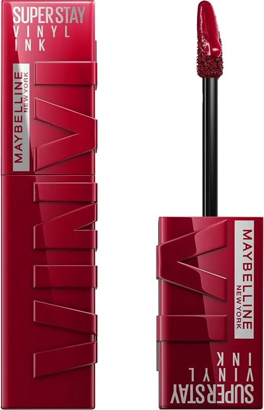 MAYBELLINE Super Stay Vinyl Ink Uzun Süre Kalıcı Likit Parlak Ruj - 55 Royal — Makyaj