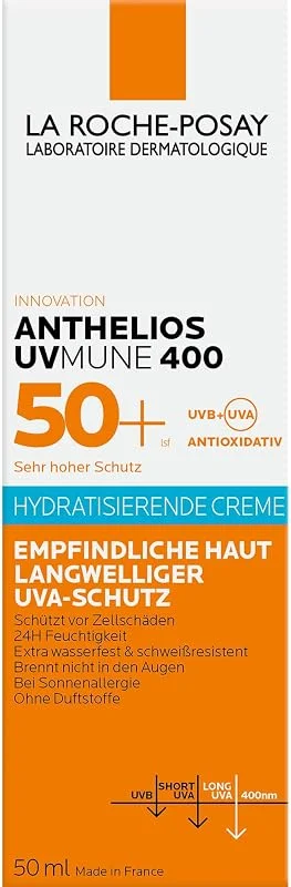 La Roche Posay Anthelios UVMune SPF 50+ Nemlendirici Güneş Kremi 50 ml — Cilt bakımı
