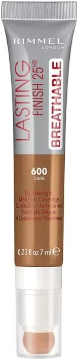 Rimmel London Lasting Finish Breathable Concealer 25HR - Kapatıcı No:600 Dark — Makyaj
