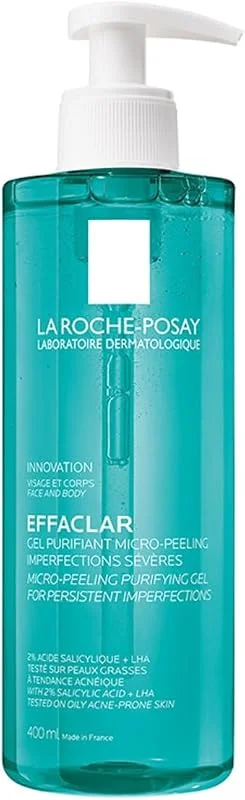 La Roche-Posay Effaclar Mikro Peeling Yüz Ve Vücut Için Temizleyici Jel 400 Ml — Cilt bakımı
