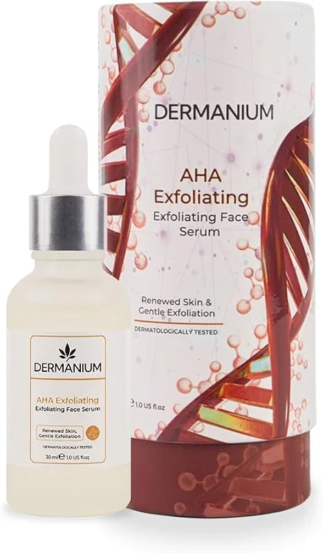 AHA Peeling Serumu - %10 AHA (Glikolik ve Laktik Asit), Papatya ve Allantoin, Nazik Arındırıcı Bakım, Daha Pürüzsüz ve Canlı Görünüm, Konsantre Yüz Cilt Bakım Serumu, 30 ml, 1 fl oz — Cilt bakımı