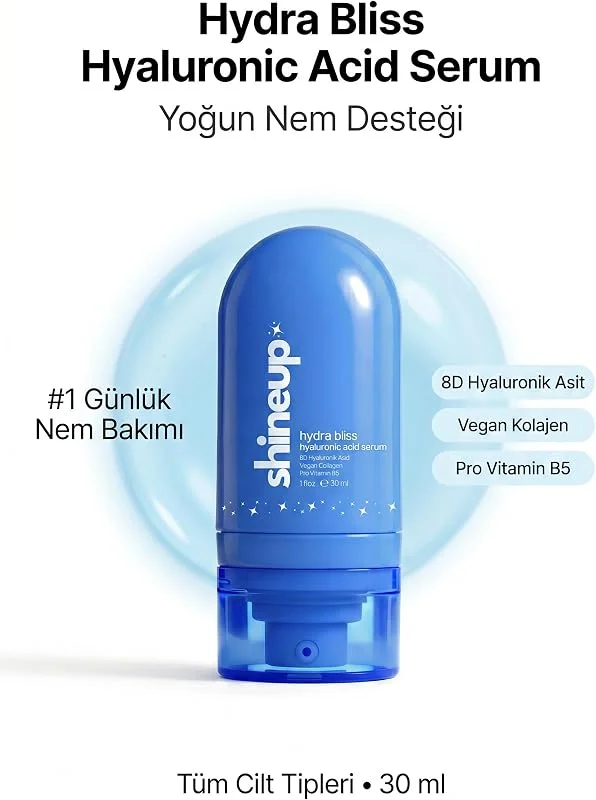 Hydra Bliss 8D Hyaluronik Asit Serum 30 ml Yoğun Nemlendirici Cilt Serumu — Cilt bakımı