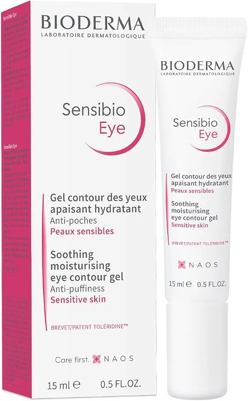 Bioderma Sensibio Eye Hassas Göz Çevresi için Hyalüronik Asit ve Kafein İçeren Nemlendirici Bakım Kremi 15 Ml — Cilt bakımı