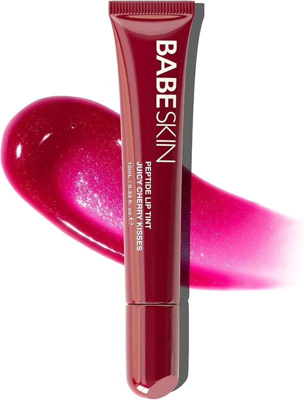 Dudak Bakım Parlatıcı Lip Balm 10 ml, Cherry Tint, Besleyici, Nemlendirici, Peptit, Shea, Cupuaçu — Makyaj
