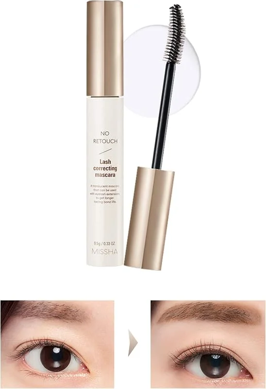 MISSHA Keratin ve Kolajen İçeren Besleyici Şeffaf Maskara No Retouch Lash Correcting Mascara — Makyaj