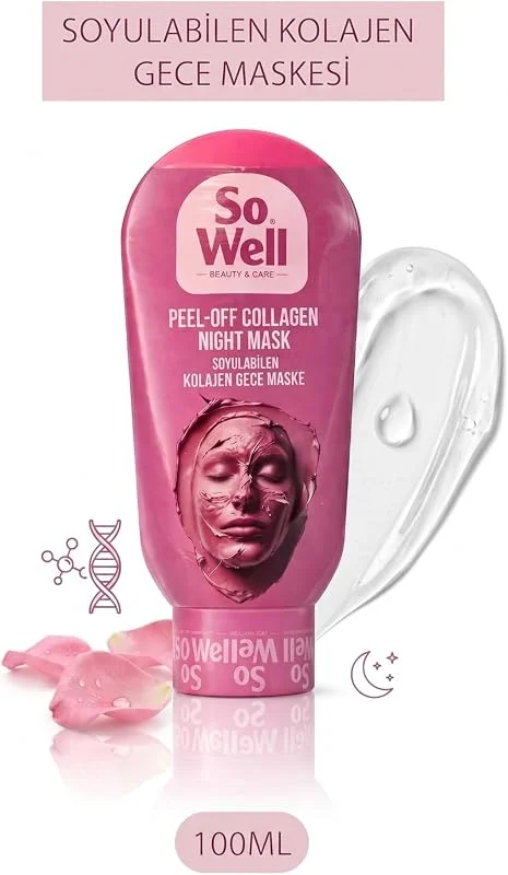 So Well Soyulabilen Kolajen Gece Maskesi, 100 ml — Cilt bakımı