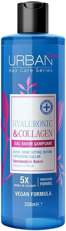 Urban Care Hyaluronic & Collagen Ekstra Dolgunlaştırıcı Saç Bakım Şampuanı, 350 Mililitre, Vegan — Saç bakımı