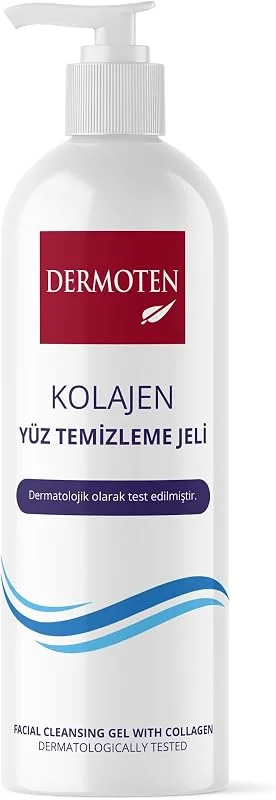 Dermoten Kolajen İçerikli Yüz Temizleme Jeli — Cilt bakımı