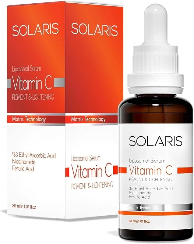 Solaris C Vitamini Serum Leke Karşıtı 30 ml (3% Ethyl Ascorbic Acid ve Niacinamide) — Cilt bakımı