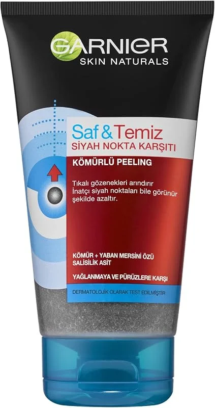 Garnier Skin Naturals Saf & Temiz Siyah Nokta Karşıtı Kömürlü Peeling (150 ml) — Cilt bakımı